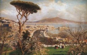Napolyi Tavasz Hatterben A Vezuvvall (napolitan Spring With The Vesuvio In The Background)