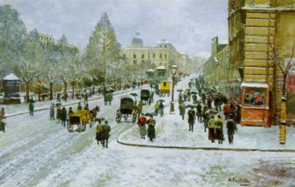 Napoli, Via Foria Sotto La Neve - view 1