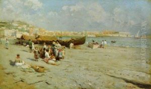Spiaggia Napoletana by Attilio Pratella
