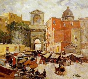 Mercato A Porta Capuana by Attilio Pratella