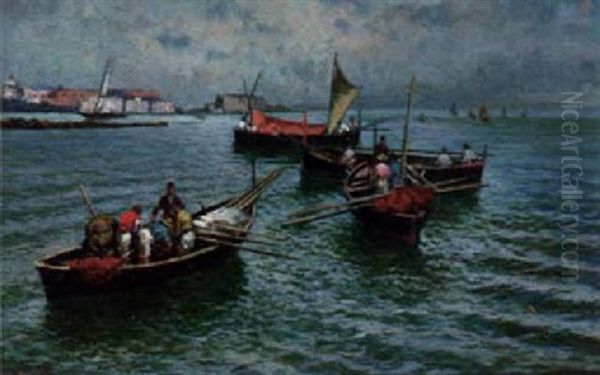 Fishing Boats In A Harbour - view 1