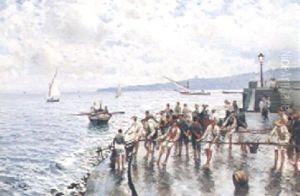 Unloading The Catch, Naples Unloading The Catch, Naples