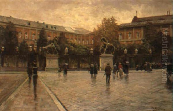 Veduta Del Palazzo Reale Di Napoli - view 1