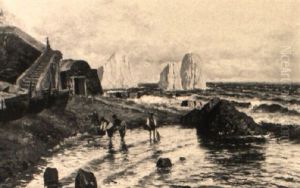 Krabbenfischer An Der Kuste Vor Capri Krabbenfischer An Der Kuste Vor Capri