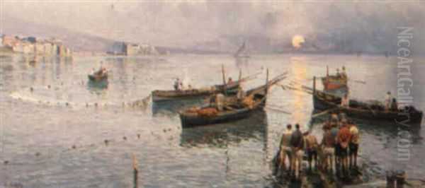 Fishermen In The Bay Of Naples - view 1