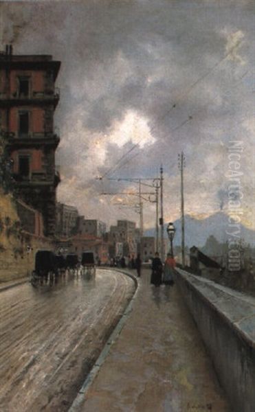 A Street Scene, Naples - view 1