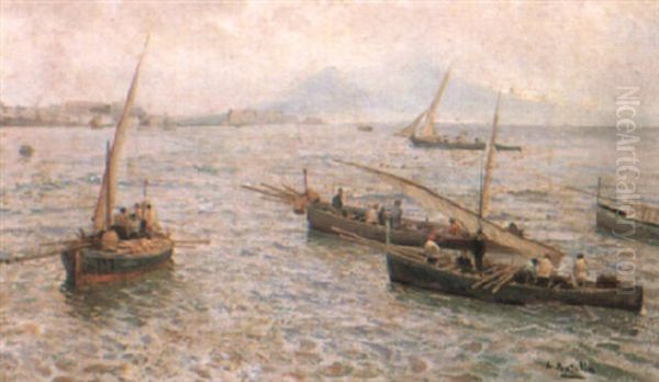 Boats Off The Neapolitan Coast - view 1