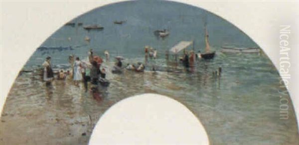 Bathing In The Sea - view 1