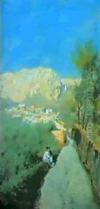 Strada Di Capri by Attilio Pratella