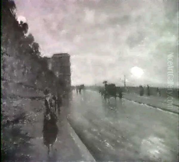 Oceanside Boulevard In The Rain - view 1