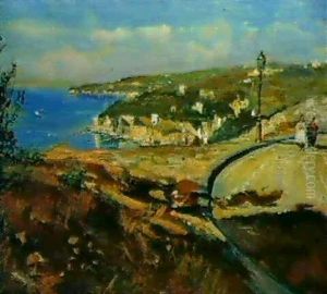 Italienische Kustenlandschaft by Attilio Pratella