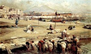 Neapolitan Washerwomen by Attilio Pratella
