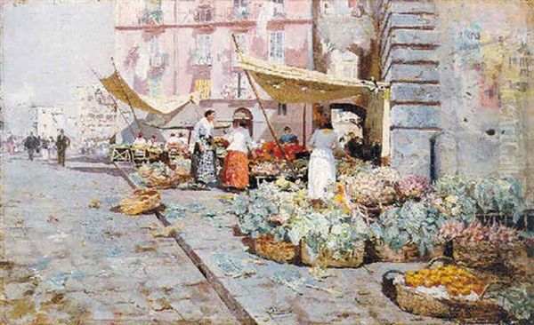 The Marketplace by Attilio Pratella