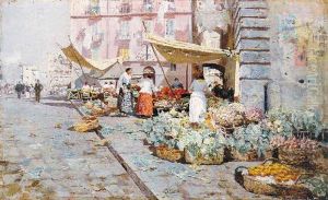 The Marketplace by Attilio Pratella