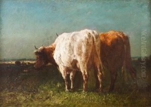 Cows by Edmond Joseph De Pratere