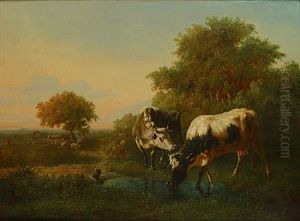 Koeien by Edmond Joseph De Pratere