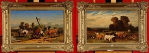 Vachers Et Leur Troupeau by Edmond Joseph De Pratere