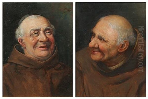 Portraits Of Smiling Monk (+ Another; Pair) - view 1