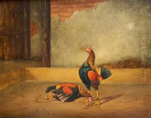 Cock Fighting by Hilton Lark Pratt