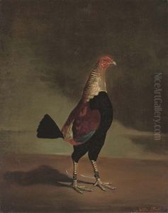 A Prize Fighting Cock by Hilton Lark Pratt
