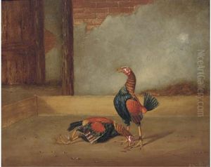 Fighting Cocks, The Death by Hilton Lark Pratt