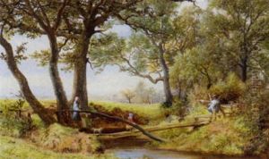 Crossing The Brook by Hilton Lark Pratt