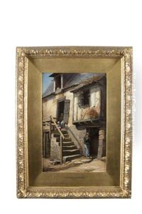 A Shoemaker's Shop, Brittany by Jonathan Pratt