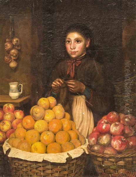 Junge Obstverkauferin - view 1