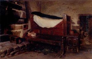 A Cottage Interior by Jonathan Pratt