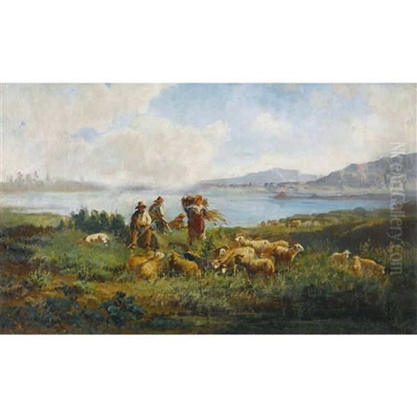 Kustenpartie Mit Schafherde - view 1