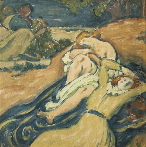 Studie Zum Gemalde Beim Bade - view 1