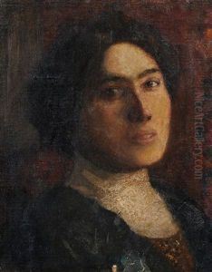Portrait Einer Jungen Frau