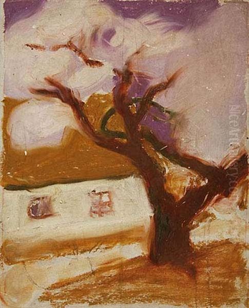 A Tree In Blossom - Study - view 1