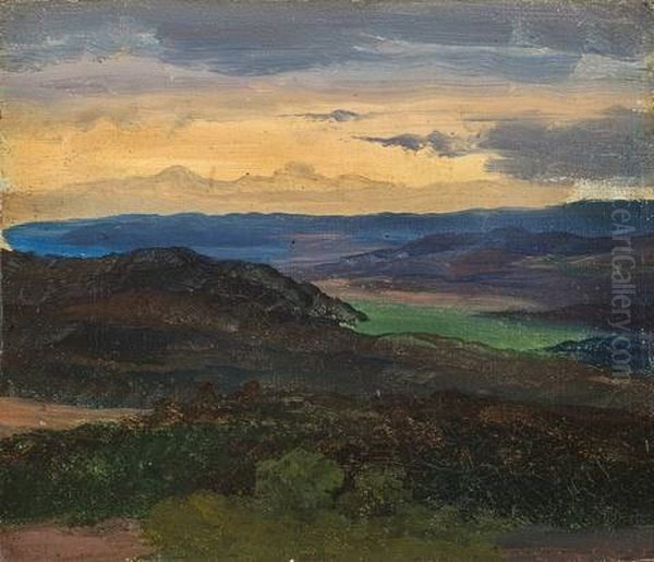 Blick Von Der Wartburg Bei Sonnenuntergang - view 1