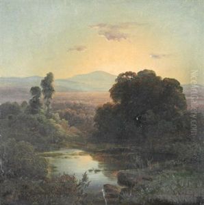 Hirsch Am Wasser In Den Pontinischen Sumpfen Bei Rom