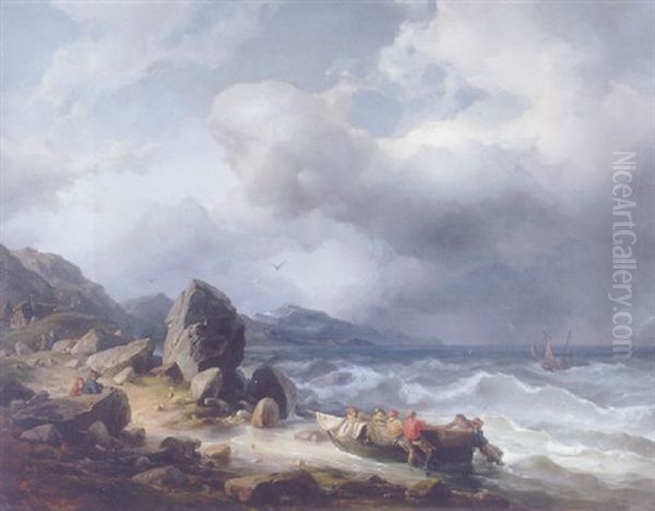Sturm An Der Norwegischen Kuste - view 1