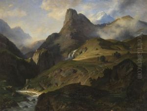 Pieve Di Cadore by Friedrich, the younger Preller