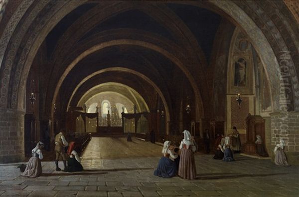 Devozione, Interno Della Basilica Di San Francesco In Assisi - view 1