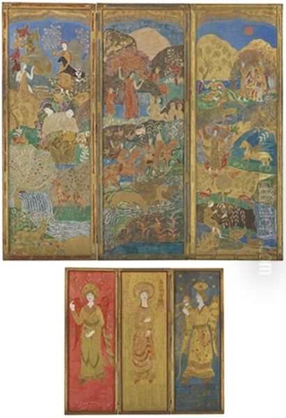 Three-panel Screen - view 1