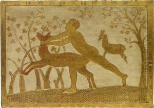 Bounding Deer by Charles E. Prendergast