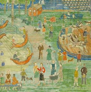 Fairgrounds by Charles E. Prendergast