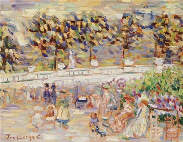 Sommer Im Park. Jardin Du Luxembourg In Paris - view 1