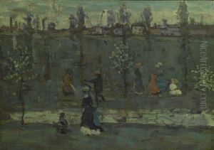Figures By A Stream by Maurice Prendergast