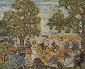 Landscape With Figures by Maurice Prendergast