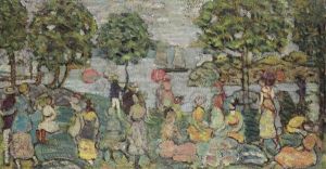 Beach Scene No. I by Maurice Prendergast