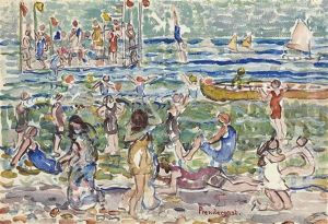 Diving Raft by Maurice Prendergast