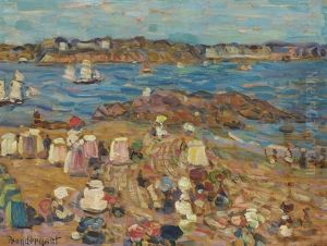 Study Of Malo: The Border Of The Sea by Maurice Prendergast