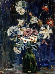Night Study Of Flowers Night Study Of Flowers
