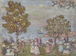 Late Afternoon (moonlight At Marblehead) by Maurice Prendergast