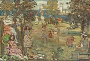 Summer Day - The Lighthouse by Maurice Prendergast